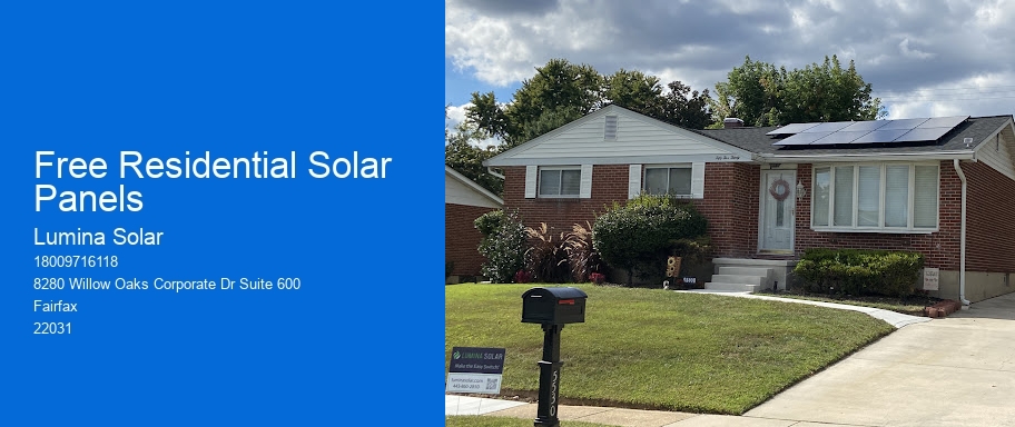 Free Residential Solar Panels